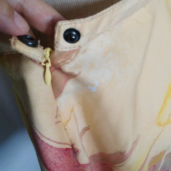 RACHEL Rachel Roy Yellow and Blue Mini Skirt - Picture 2 of 6